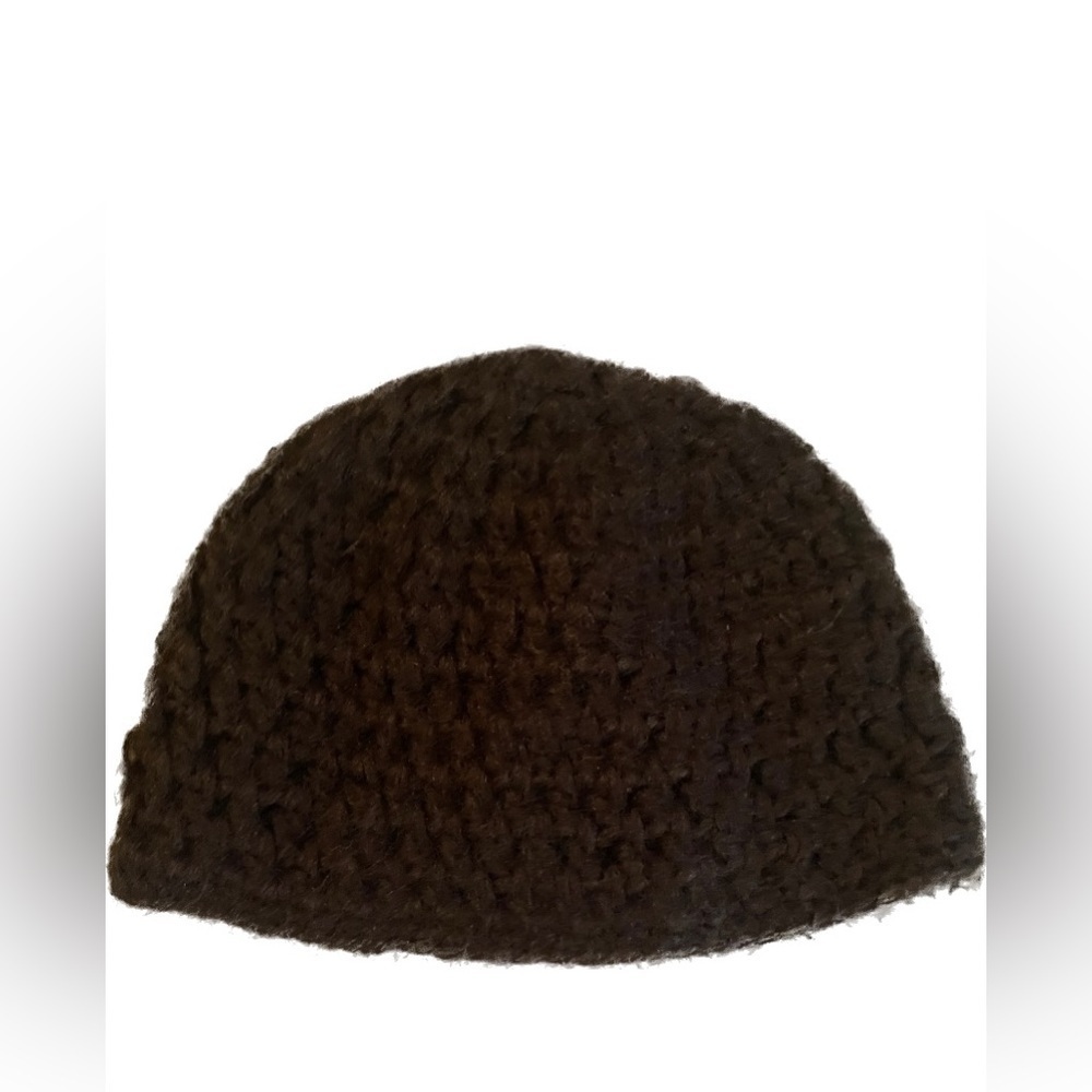 Brown crochet Beanie - Picture 3 of 7